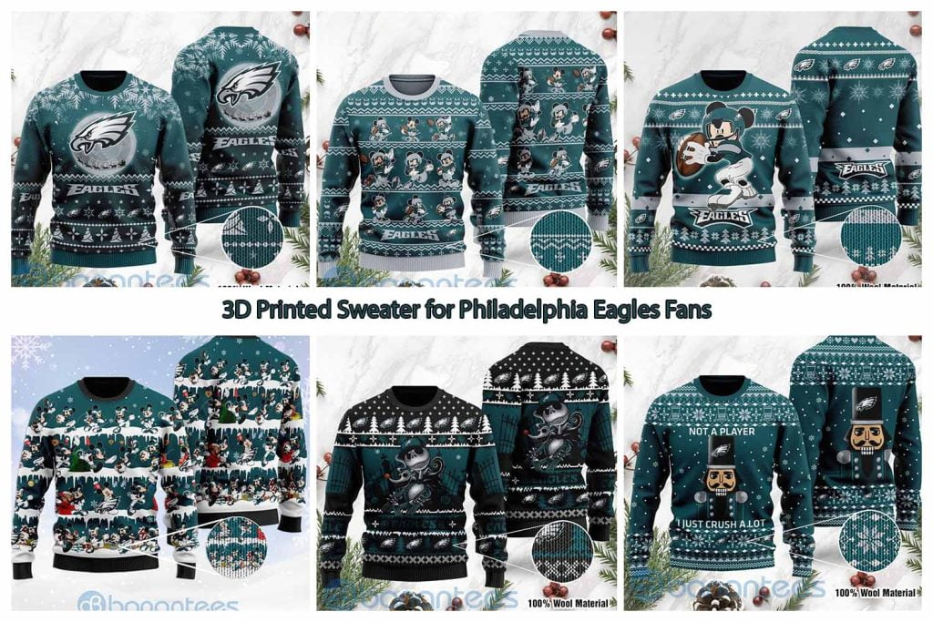 3D Printed Sweater for Philadelphia Eagles Fans
