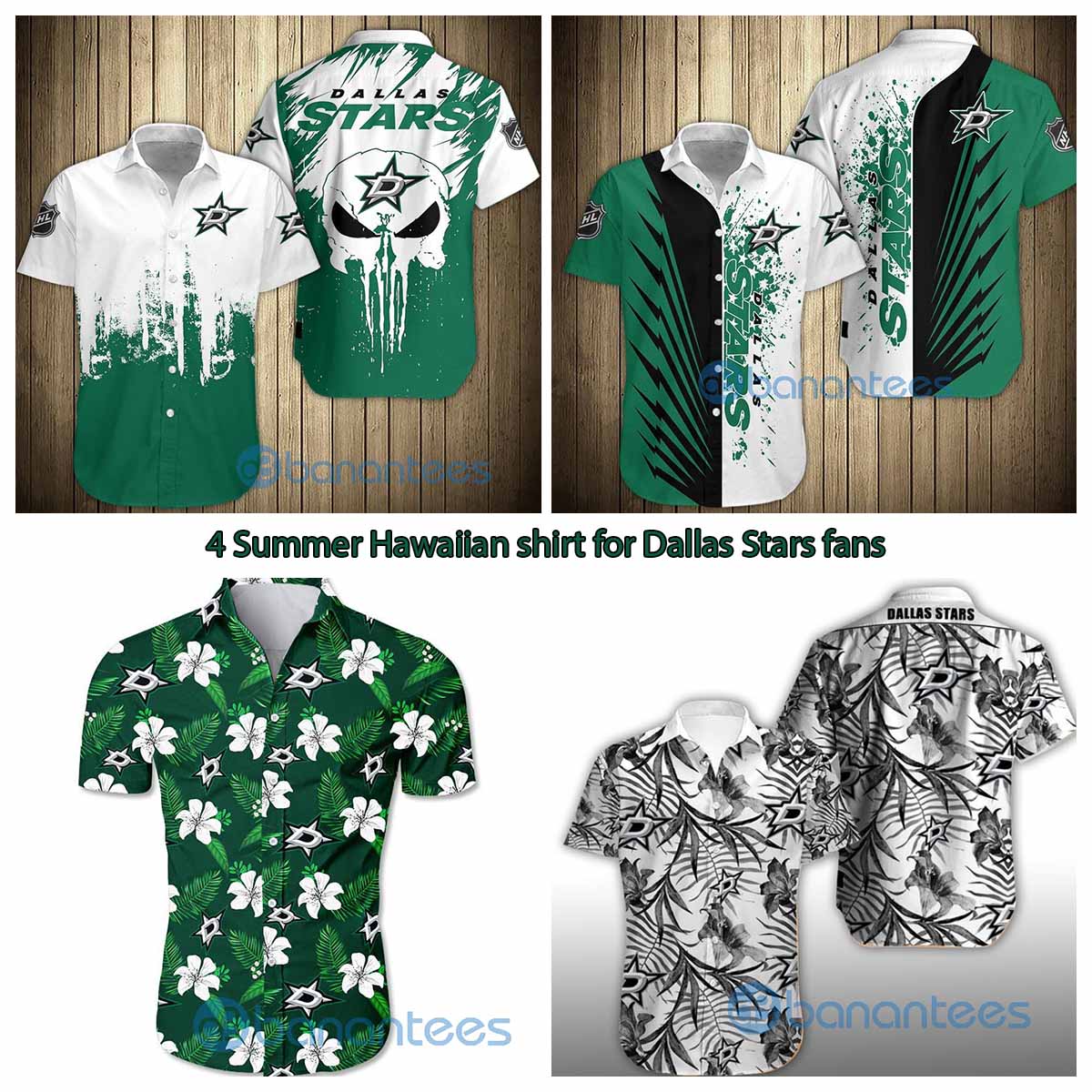 4 Summer Hawaiian shirt for Dallas Stars fans