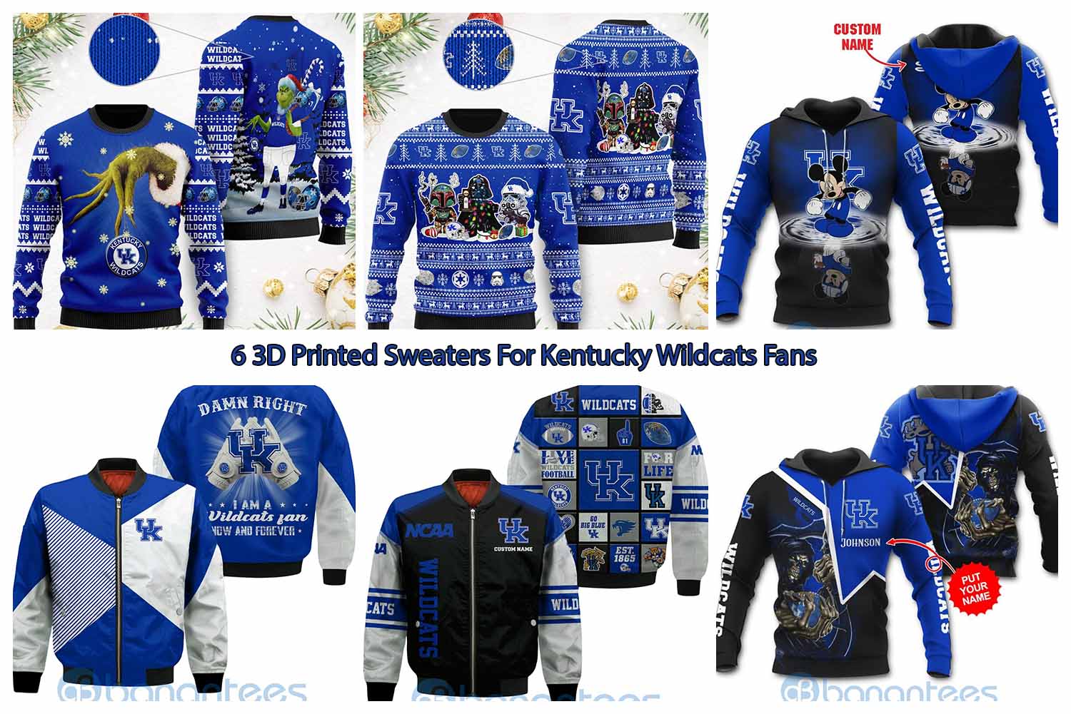 6 3D Printed Sweaters For Kentucky Wildcats Fans