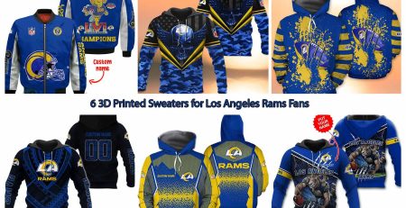 6 3D Printed Sweaters for Los Angeles Rams Fans