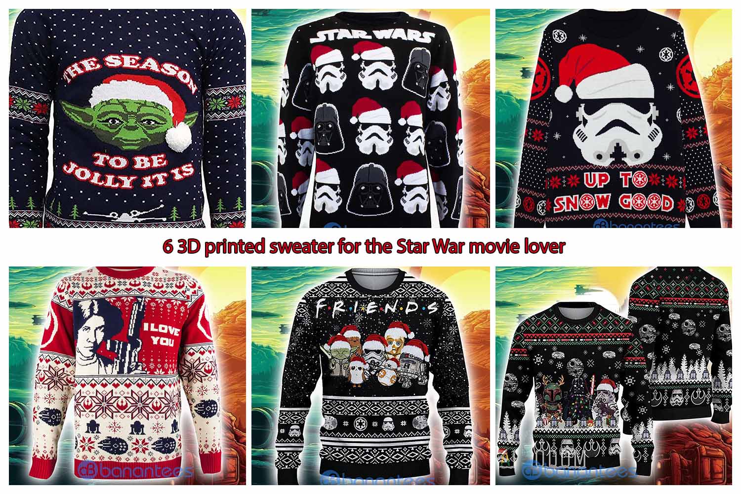 6 3D printed sweater for the Star War movie lover