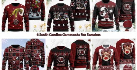6 South Carolina Gamecocks Fan Sweaters
