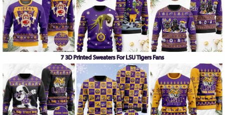 7 3D Printed Sweaters For LSU Tigers Fans