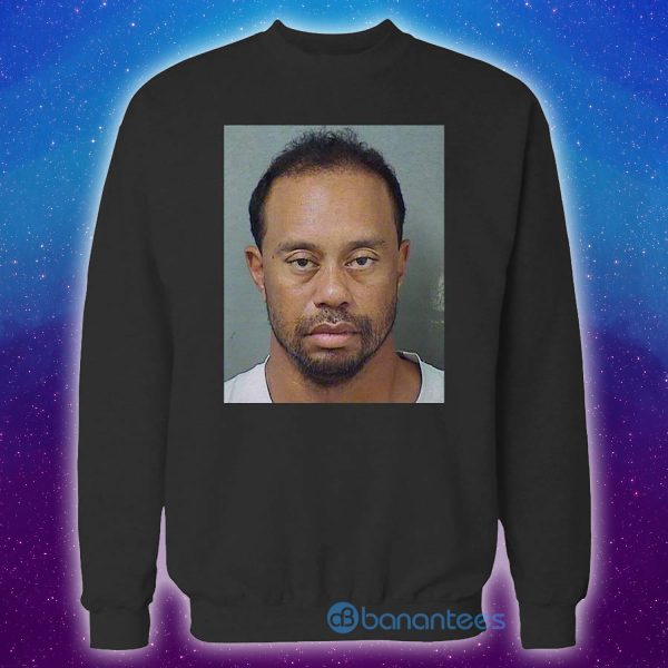 Tiger Woods Mugshot Black T shirt Hoodie Product Photo