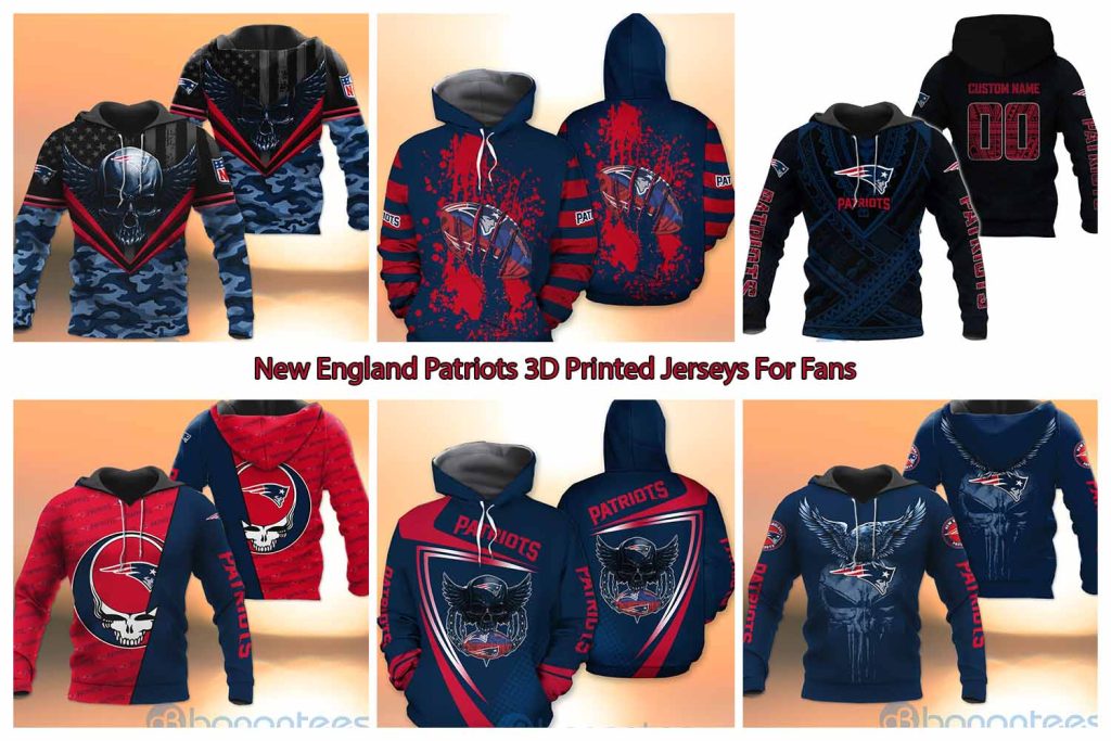 New England Patriots 3D Printed Jerseys For Fans