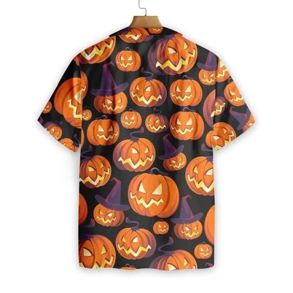 Pumpkin Funny Halloween Hawaiian Shirt Product Photo