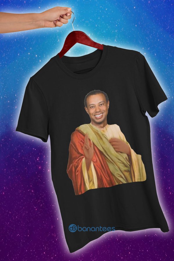 Tiger Woods Saint Tiger Woods Cosplay Jesus T Shirt Product Photo