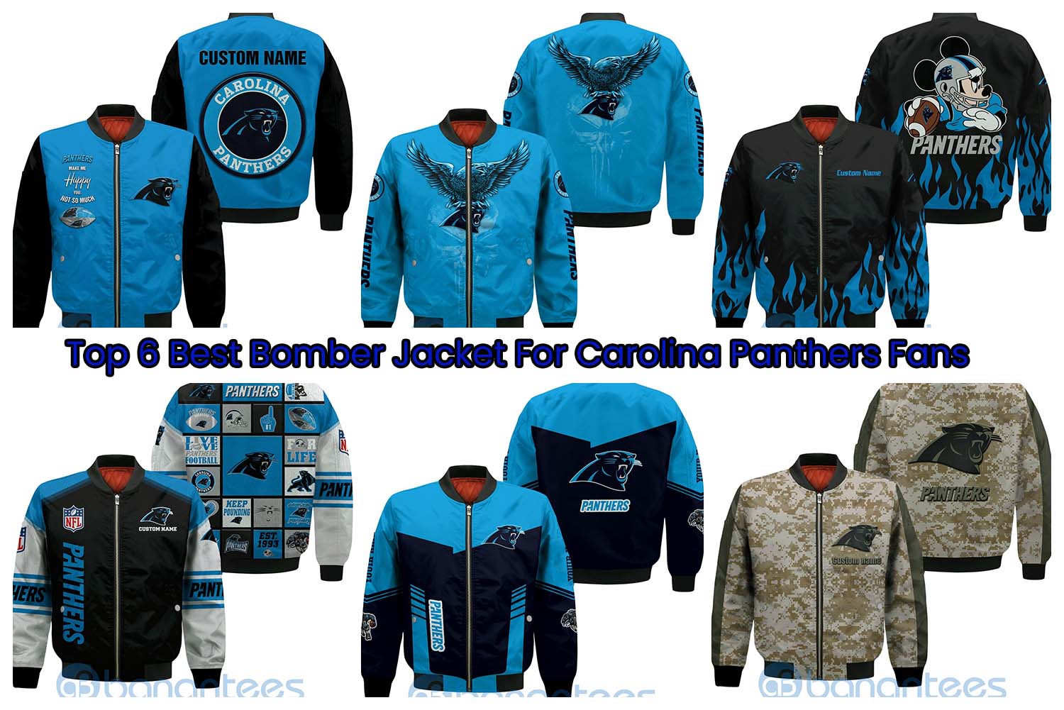 Top 6 Best Bomber Jacket For Carolina Panthers Fans