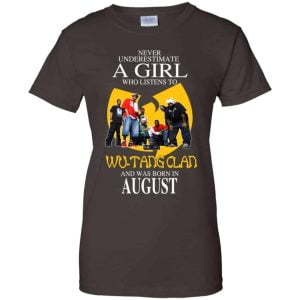 A Girl Who Listens To Wu Tang Clan And Was Born In August T Shirts Hoodie Birthday Gift Product Photo