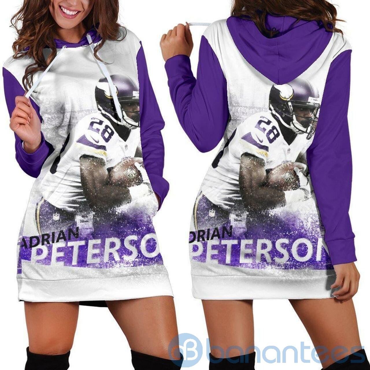 2 Hoodie Dress for Adrian Peterson Team Fans