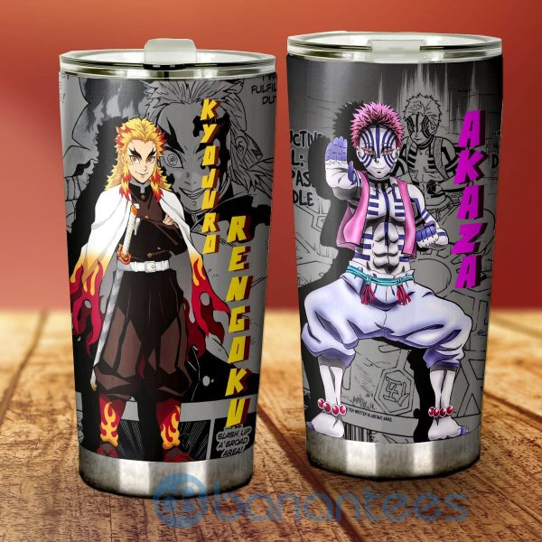 Akaza And Rengoku Tumbler Custom Demon Slayer Anime Gifts For Fans Product Photo