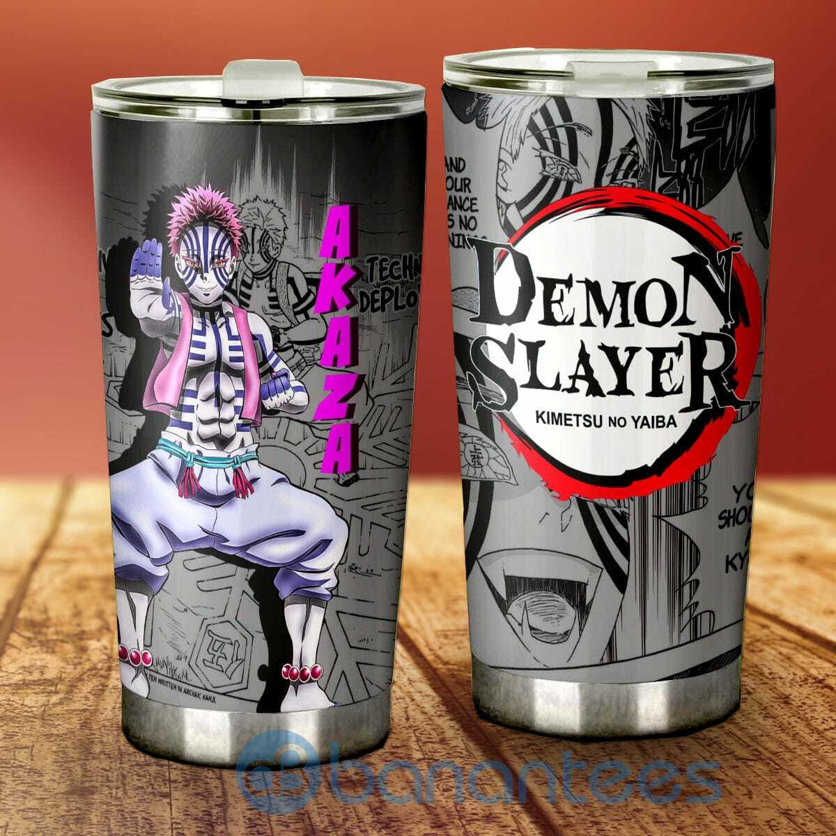 Akaza Tumbler Custom Demon Slayer Anime Gifts For Fans