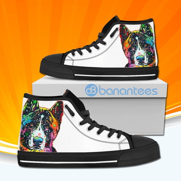 Akita Dog Animal Cute High Top Canvas Shoes Sneakers Custom Shoes Product Photo