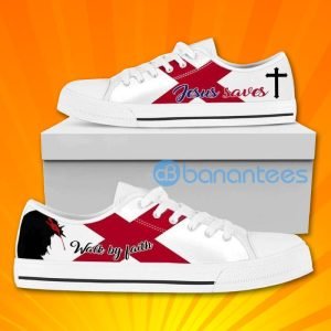 Alabama Jesus Walk By Faith Lovely Design Graphic Low Top Canvas Shoes Product Photo