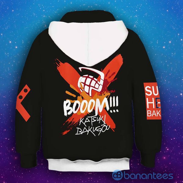 Anime Cosplay My Hero Academia Outfit Bakugou Katsuki Casual Outerwear All Over Printed 3D Hoodie Product Photo