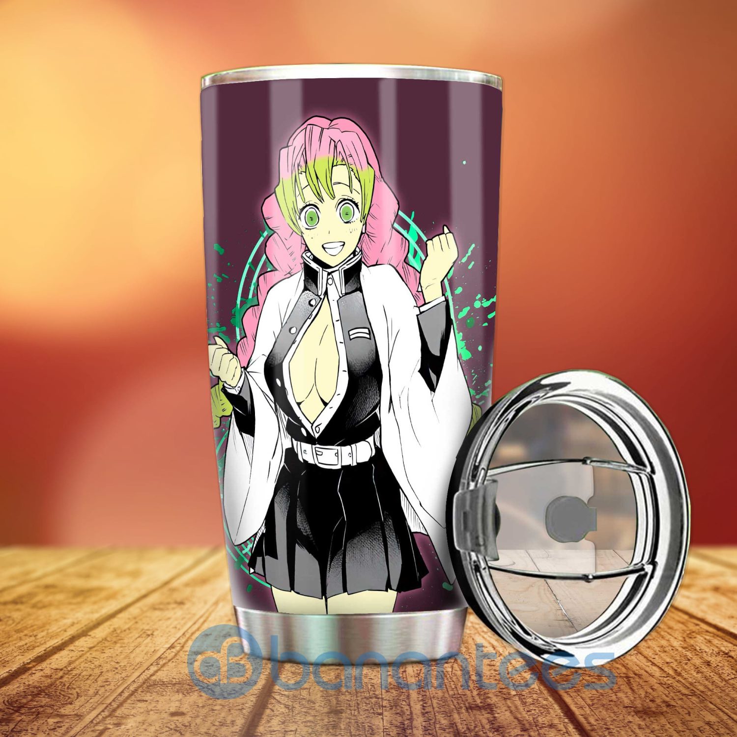 Anime Sexy Girl Kanroji Mitsuri Tumbler Custom Demon Slayer Anime Gifts For Fans