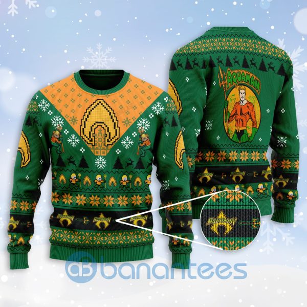Aquaman Lover All Over Printed Ugly Christmas Sweater Product Photo