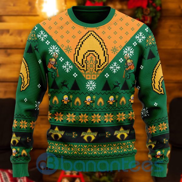 Aquaman Lover All Over Printed Ugly Christmas Sweater Product Photo