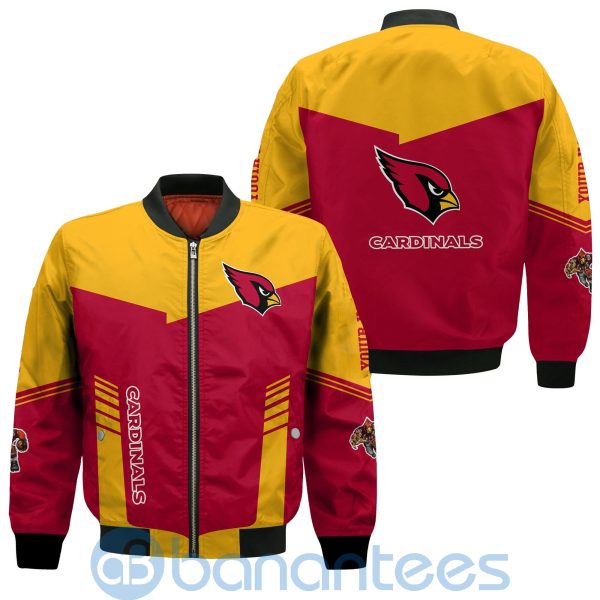 Arizona Cardinals American Football Team Logo Custom Name Bomber Jacket Product Photo