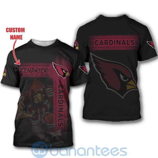 Arizona Cardinals Mascot Custom Name 3D All Over Printed Shirt Product Photo