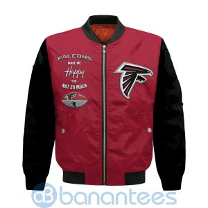 Atlanta Falcons American Football Team Logo Custom Name Back Bomber Jacket Product Photo