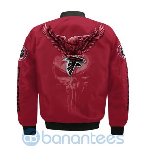 Atlanta Falcons Logo Eagle Skull Bomber Jacket Product Photo