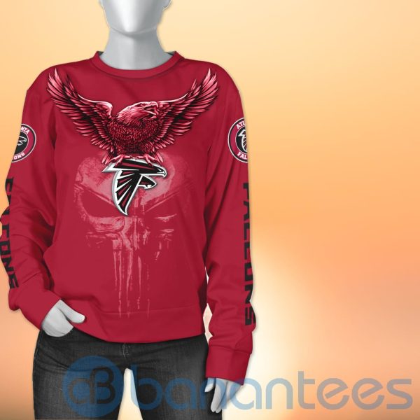 Atlanta Falcons NFL Logo Eagle Skull 3D All Over Printed Shirt Product Photo