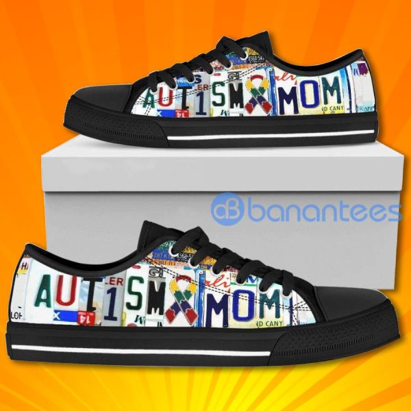 Autism Mom Lovely Design Low Top Canvas Shoes Gift Your Mom Product Photo