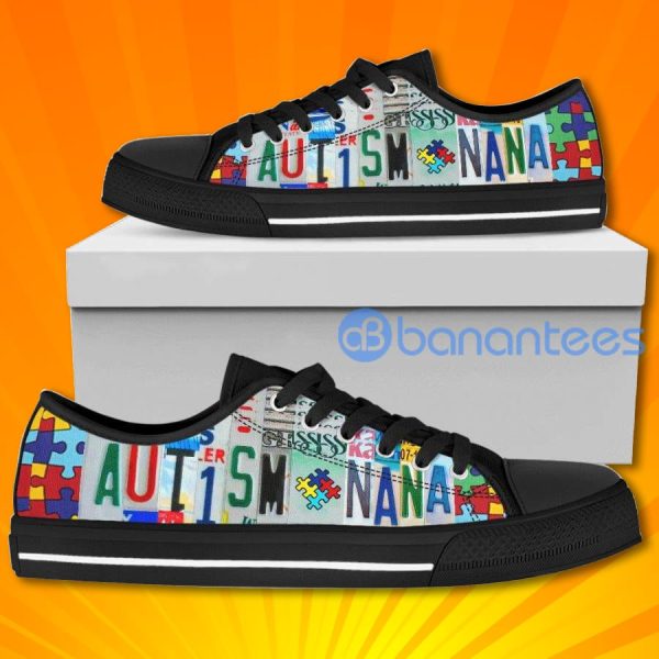 Autism Nana Special Design Graphic Low Top Canvas Shoes Product Photo