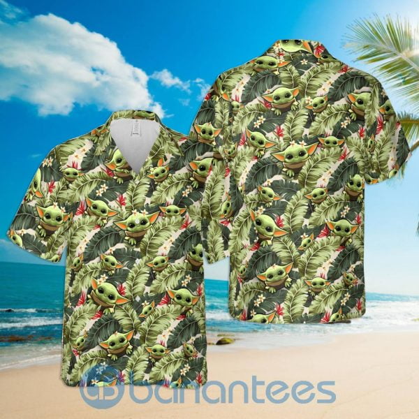Baby Yoda Lover Tropical Happy Summer Hawaiian Shirt Product Photo