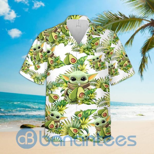 Baby Yoda Star War Avocado Happy Summer Hawaiian Shirt Product Photo