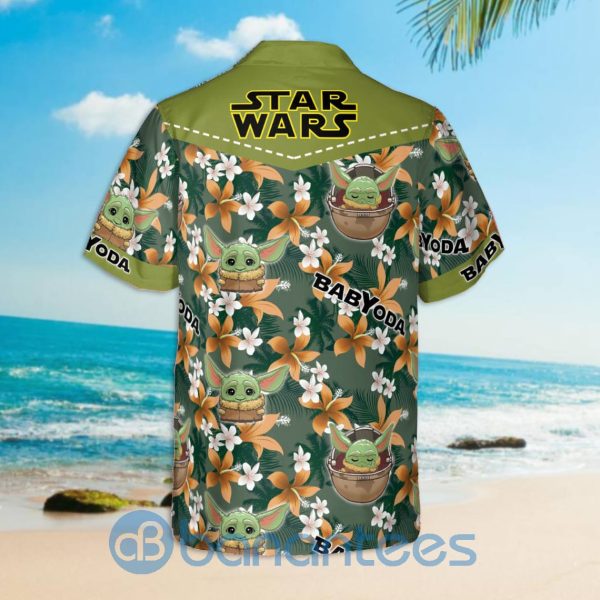 Baby Yoda Star Wars Disney Summer Beach Hawaiian Shirt Product Photo