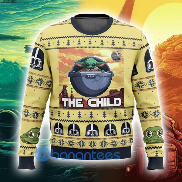 Baby Yoda Star Wars The Mandalorian The Child Ugly Christmas Sweater Product Photo
