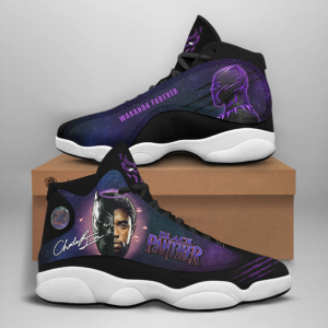 Black Panther Wakanda Forever Air Jordan 13 Shoes For Men and Women - Men's Air Jordan 13 - Black