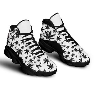 Black Weed Leaf Air Jordan 13 Sneaker - Women's Air Jordan 11 - Black