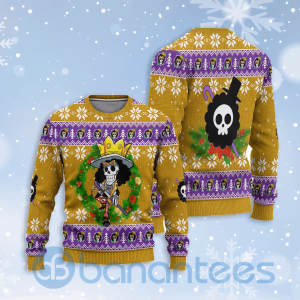 Brook One Piece Anime Lover Ugly Christmas 3D Sweater For Men And Women Product Photo