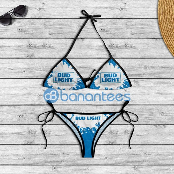 Bud Light String Waisted Bikini Summer Set Swimsuit for Beer lover Busch Light Product Photo