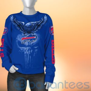Buffalo Bills NFL Logo Eagle Skull 3D All Over Printed Shirt Product Photo