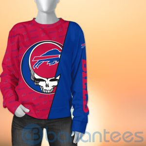 Buffalo Bills NFL Team Logo Grateful Dead Design 3D All Over Printed Shirt Product Photo