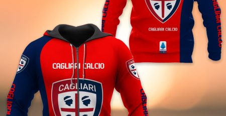 Two Zip Hoodies for Cagliari Calcio Club Fans
