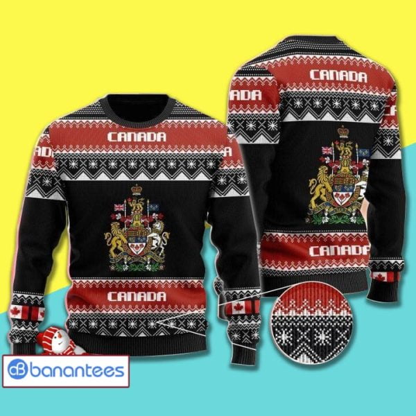 Canada Symbol Ugly Christmas Sweater 3D Shirt Product Photo