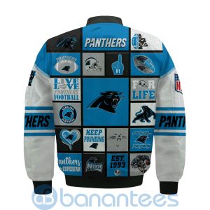 Carolina Panthers Custom Name Bomber Jacket Product Photo