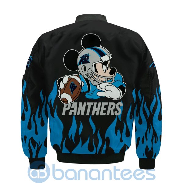 Carolina Panthers Football Team Logo Disney Mickey Custom Name Bomber Jacket Product Photo
