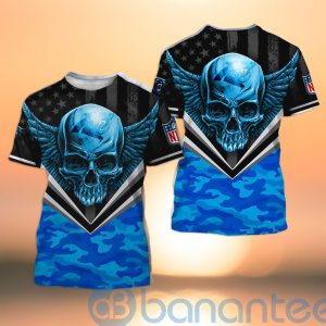 Carolina Panthers Skull Wings 3D All Over Printed Shirt Product Photo