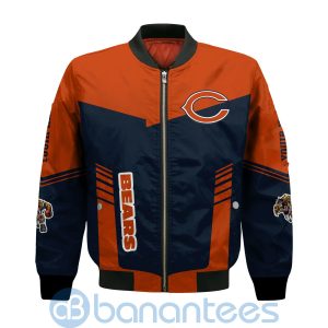 Chicago Bears American Football Team Logo Custom Name Bomber Jacket Product Photo