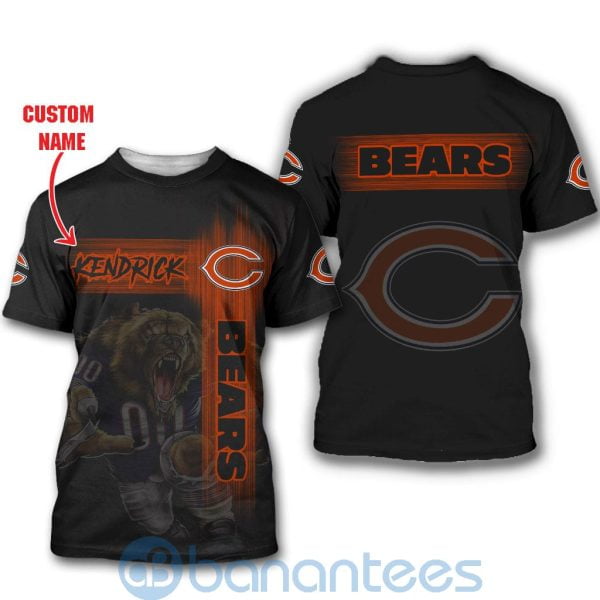 Chicago Bears Mascot Custom Name 3D All Over Printed Shirt Product Photo