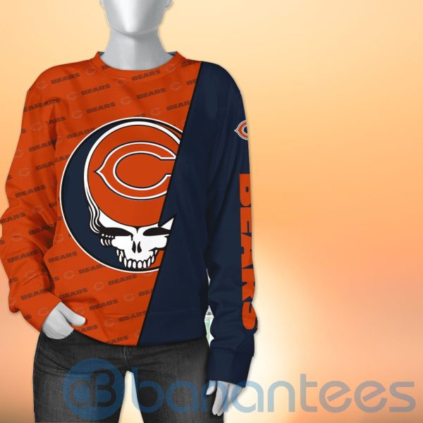 Chicago Bears NFL Team Logo Grateful Dead Design 3D All Over Printed Shirt Product Photo
