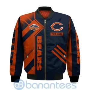 Chicago Bears Super Bowl Champions Custom Name Number Bomber Jacket Product Photo