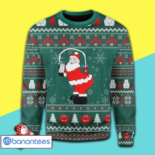 Christmas Pattern And Magical Santa Claus Full Print Ugly Christmas Sweater Product Photo