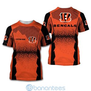 Cincinnati Bengals NFL Football Team Custom Name 3D All Over Printed Shirt For Fans Product Photo